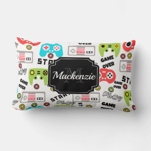 Retro Video Game Lumbar Pillow