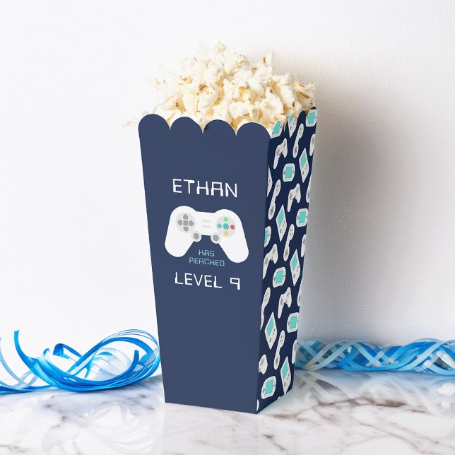 Retro Video Game Theme Personalized Birthday Favor Box (Creator Uploaded)
