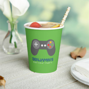 Retro Video Games Paper Cup