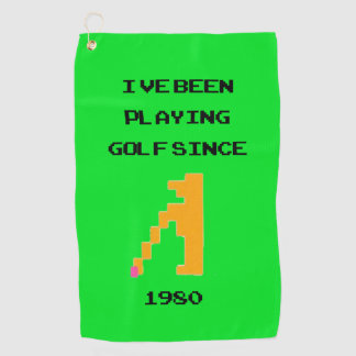 Retro Vidéo Golf Serviette de jeu