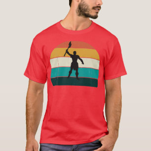 Retro Viking Barbarian Axe Fighter Battle Warrior  T-Shirt
