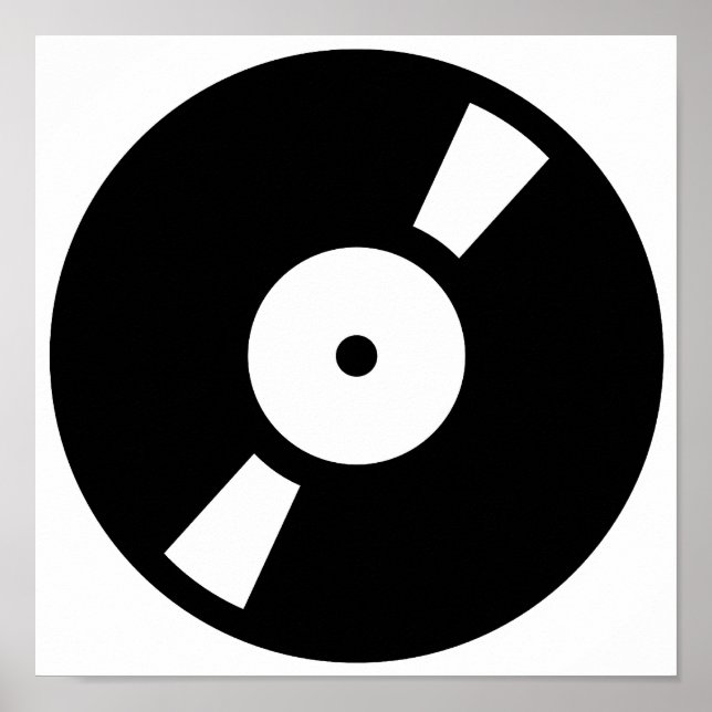 retro vinly record poster (Front)