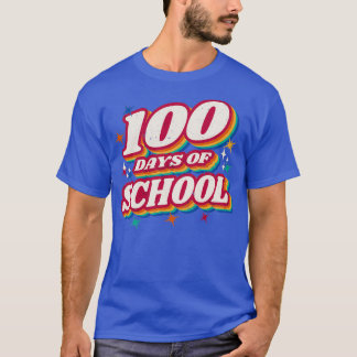 Retro Vintage 100 days of School T-Shirt