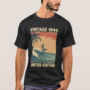 Retro Vintage 1944 Surfing Lover Limited Edition F T-Shirt