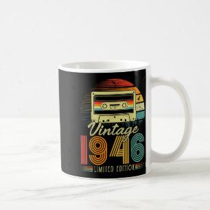 Retro Vintage 1946 Limited Edition 80 Years Old Bi Coffee Mug