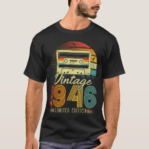Retro Vintage 1946 Limited Edition 80 Years Old Bi T-Shirt