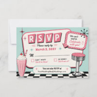 Retro Vintage 1950's Diner Chequered Floor Wedding