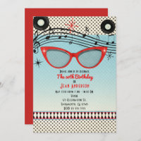 Retro Vintage 1950's Fifties ANY EVENT Invitations