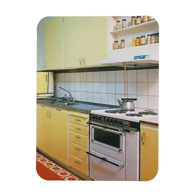 Retro Vintage 1950s Kitchen Magnet (Vertical)