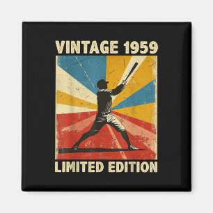 Retro Vintage 1959 Baseball Lover Limited Edition Magnet