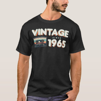 Retro Vintage 1965 Nostalgic Birthday Men Women T-Shirt