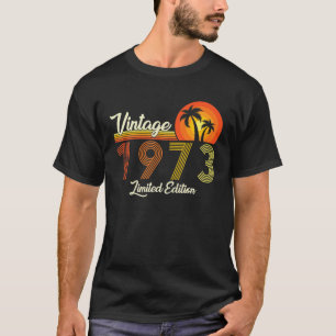 Retro Vintage 1973 49Th Birthday 49 Years Old Men T-Shirt