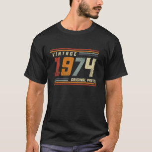 Retro Vintage 1974 50th Birthday Gift Men Women 50 T-Shirt