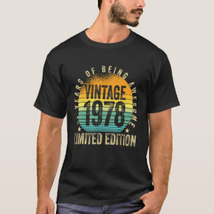 Retro Vintage 1978 44 Year Of Being Awesome T-Shirt
