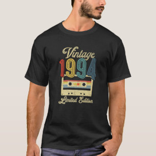 Retro Vintage 1994 Cassette Tape 28Th Birthday Mus T-Shirt