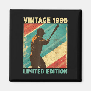 Retro Vintage 1995 Baseball Lover Limited Edition Magnet