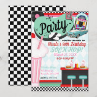 Retro Vintage 50's Fifties Diner Birthday Party