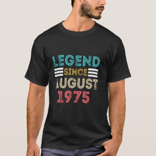 Retro Vintage 50th Birthday Awesome Since August 1 T-Shirt