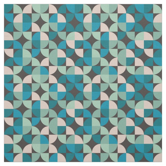 Retro Vintage 60's Pattern Fabric (Swatch)
