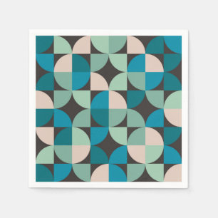 Retro Vintage 60's Pattern Napkin