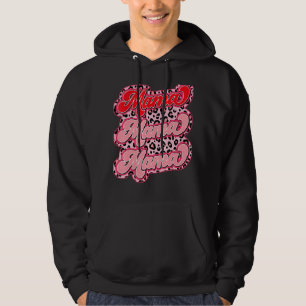 Retro Vintage 70s 80s Mama Leopard Mom Life Mother Hoodie