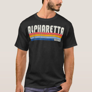 Retro Vintage 70s 80s Style Alpharetta, GA1 T-Shirt