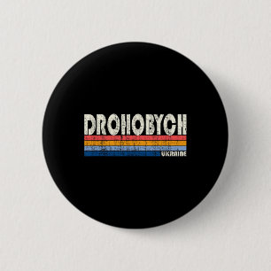 Retro Vintage 70s 80s Style Droho  2 Inch Round Button