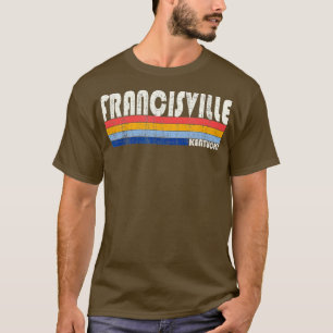 Retro Vintage 70s 80s Style Francisville Kentucky  T-Shirt