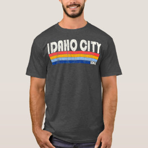 Retro Vintage 70s 80s Style Idaho City ID 2  T-Shirt