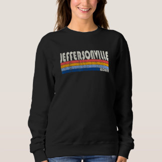 Retro Vintage 70s 80s Style Jeffersonville Indiana Sweatshirt