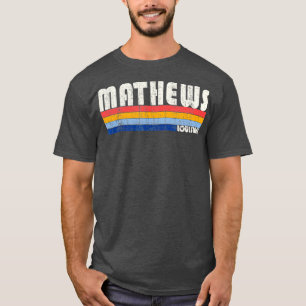 Retro Vintage 70s 80s Style Mathews Louisiana T-Shirt