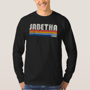 Retro Vintage 70s 80s Style Sabetha Kansas T-Shirt