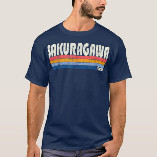 Retro Vintage 70s 80s Style Sakuragawa, Japan  T-Shirt