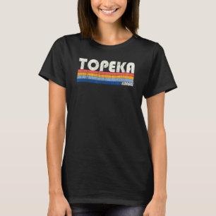Retro Vintage 70s 80s Style Topeka Kansas T-Shirt