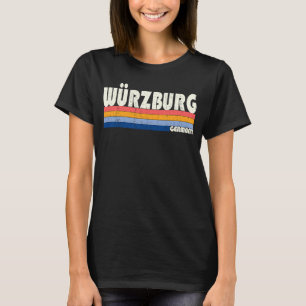 Retro Vintage 70s 80s Style Würzburg, Germany T-Shirt