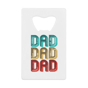 Retro Vintage 70s Dad Essential Credit Card Bottle Opener