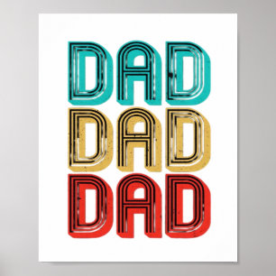 Retro Vintage 70s Dad Essential Poster