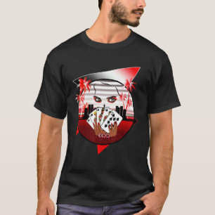 Retro Vintage 80's 90's Poker  Royal Flush Spades T-Shirt
