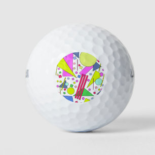 Retro Vintage 80s and 90s Style Golf Balls