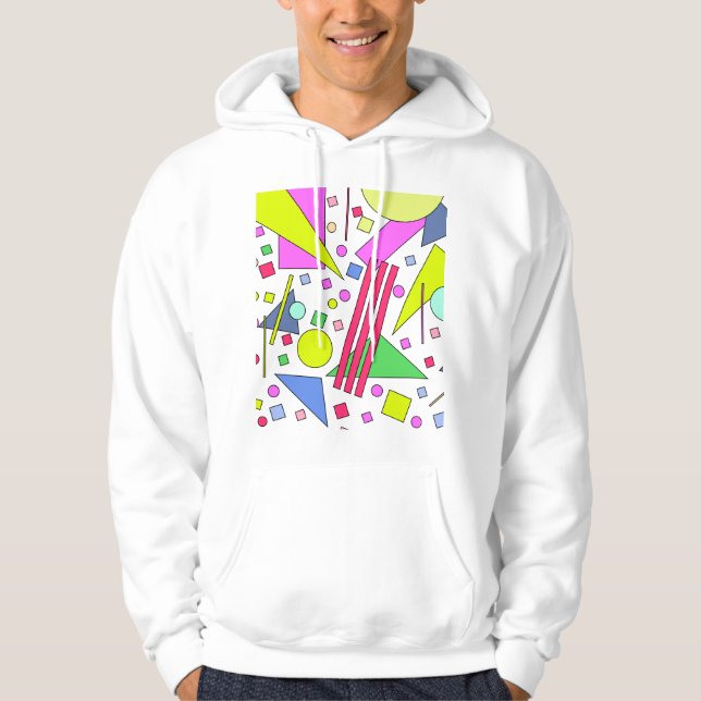 Retro Vintage 80s and 90s Style Hoodie (Front)