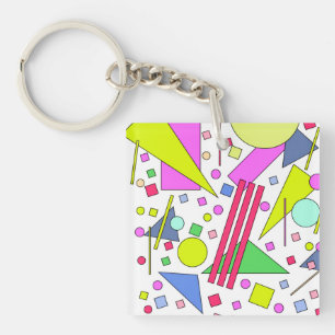 Retro Vintage 80s and 90s Style Keychain