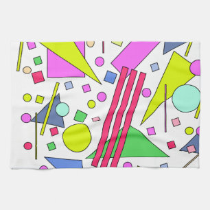 Retro Vintage 80s and 90s Style Kitchen Towel