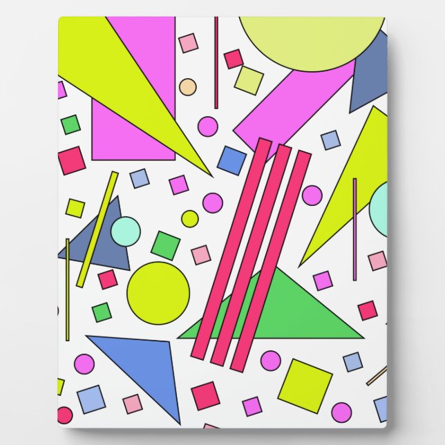 Retro Vintage 80s and 90s Style Plaque (Front)