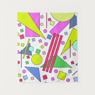 Retro Vintage 80s and 90s Style Tapestry