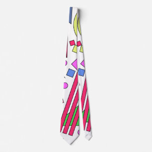 Retro Vintage 80s and 90s Style Tie