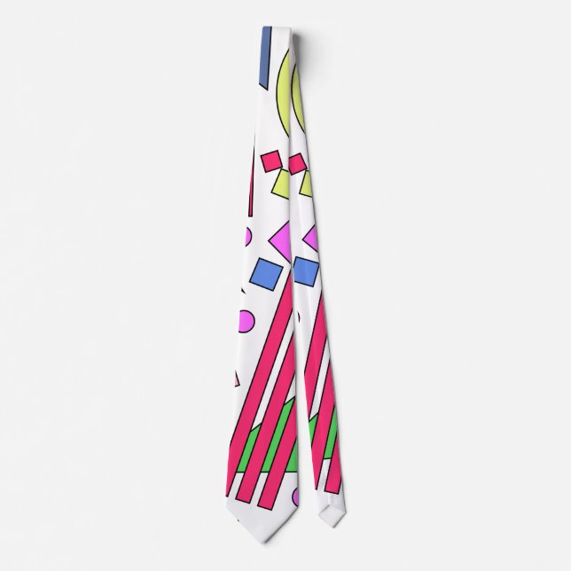 Retro Vintage 80s and 90s Style Tie (Front)
