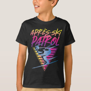 Retro Vintage 80s Apres Ski Patrol  T-Shirt