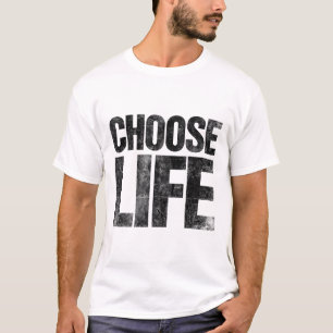 Retro Vintage 80s Halloween Costume Choose Life Di T-Shirt