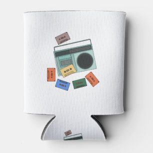 Retro Vintage 80's Music Can Cooler