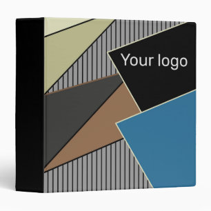 Retro vintage abstract geometrical shapes lines mo binder